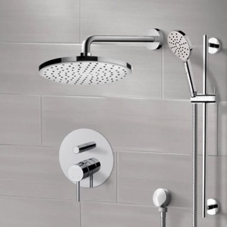 Shower Faucet Rain Shower System with Handheld, Rain Shower Head, Shower Faucet Set Remer SFR78